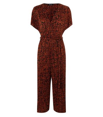 orange leopard jumpsuit