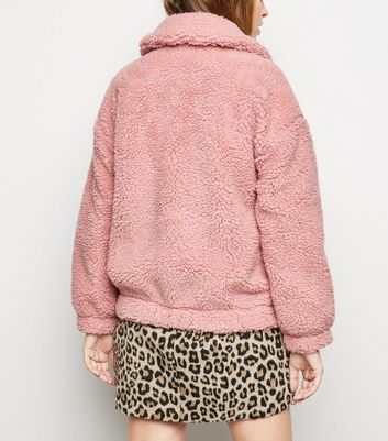 Pink teddy borg on sale jacket