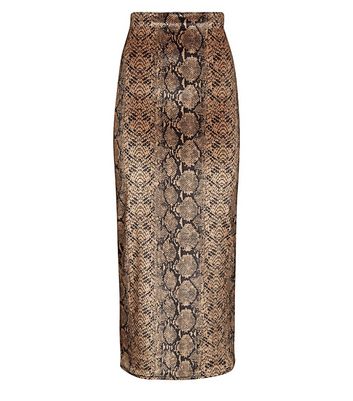 Snake skin store maxi skirt