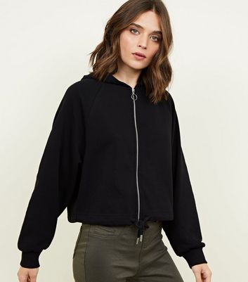 drawstring hem hoodie