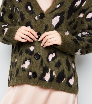 New look leopard print on sale cardigan