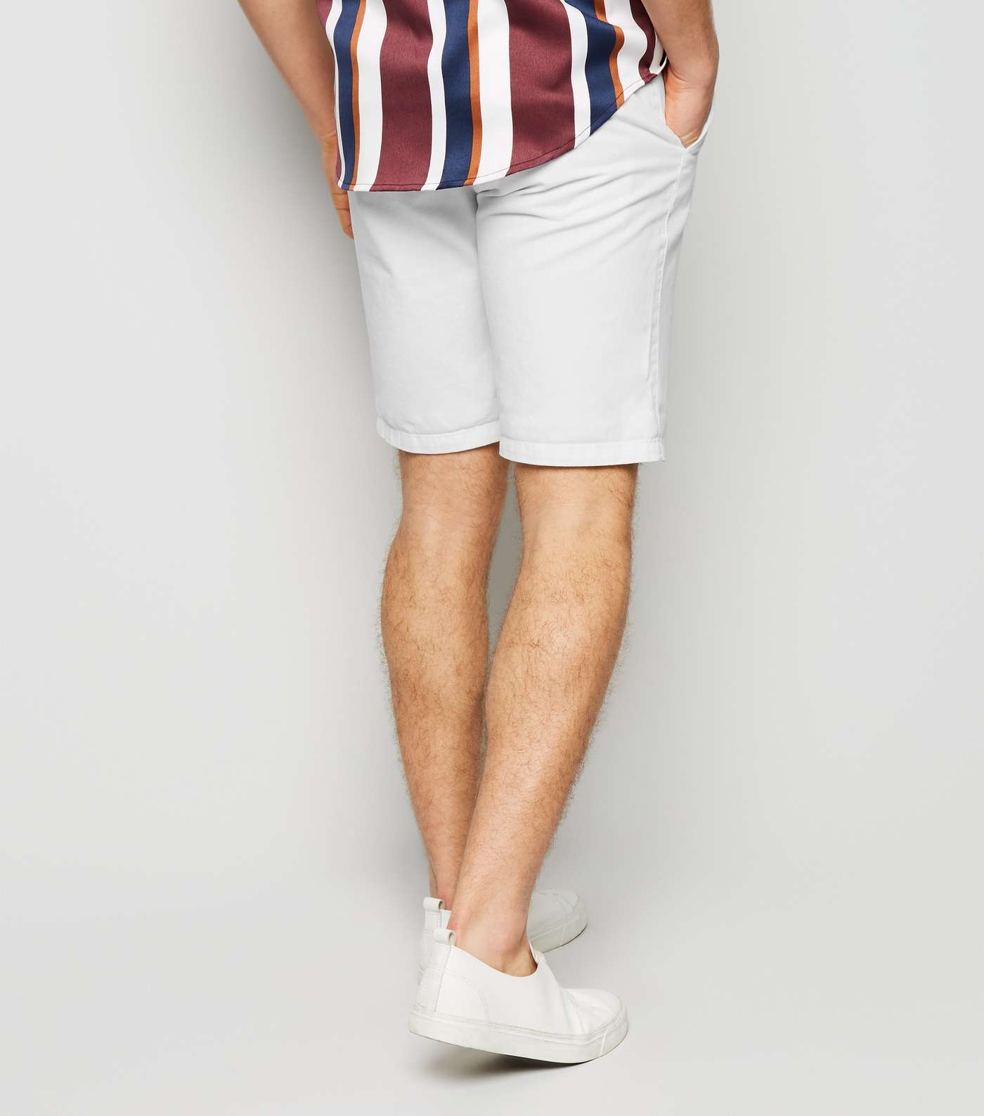 White Chino Shorts Image 3