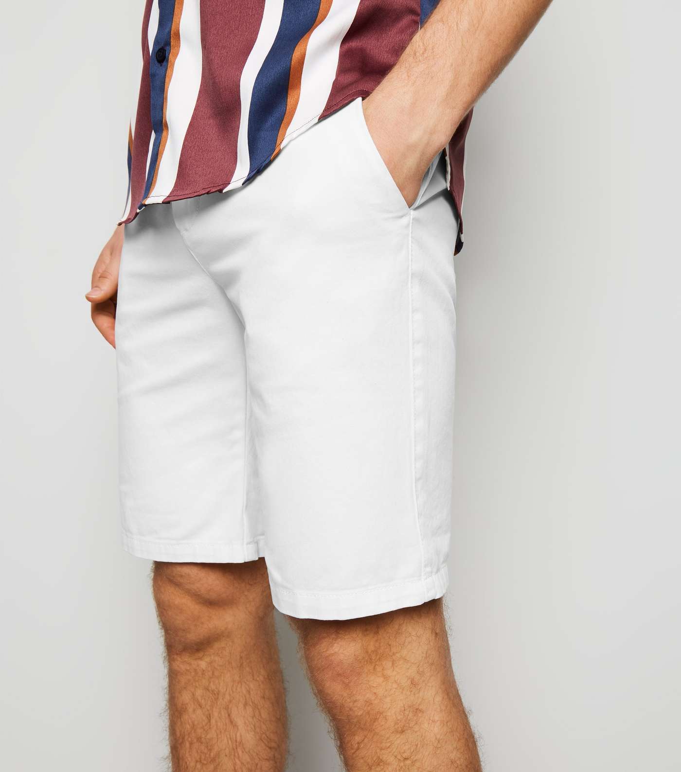 White Chino Shorts Image 5
