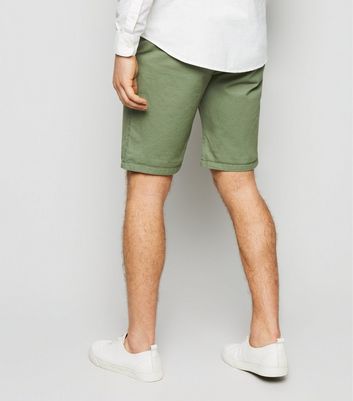 mens olive chino shorts