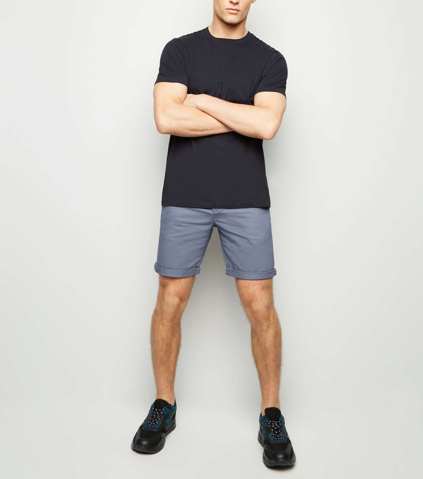 Blue Chino Shorts Image 2