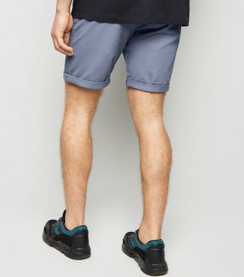 Image of Blue Chino Shorts New Look