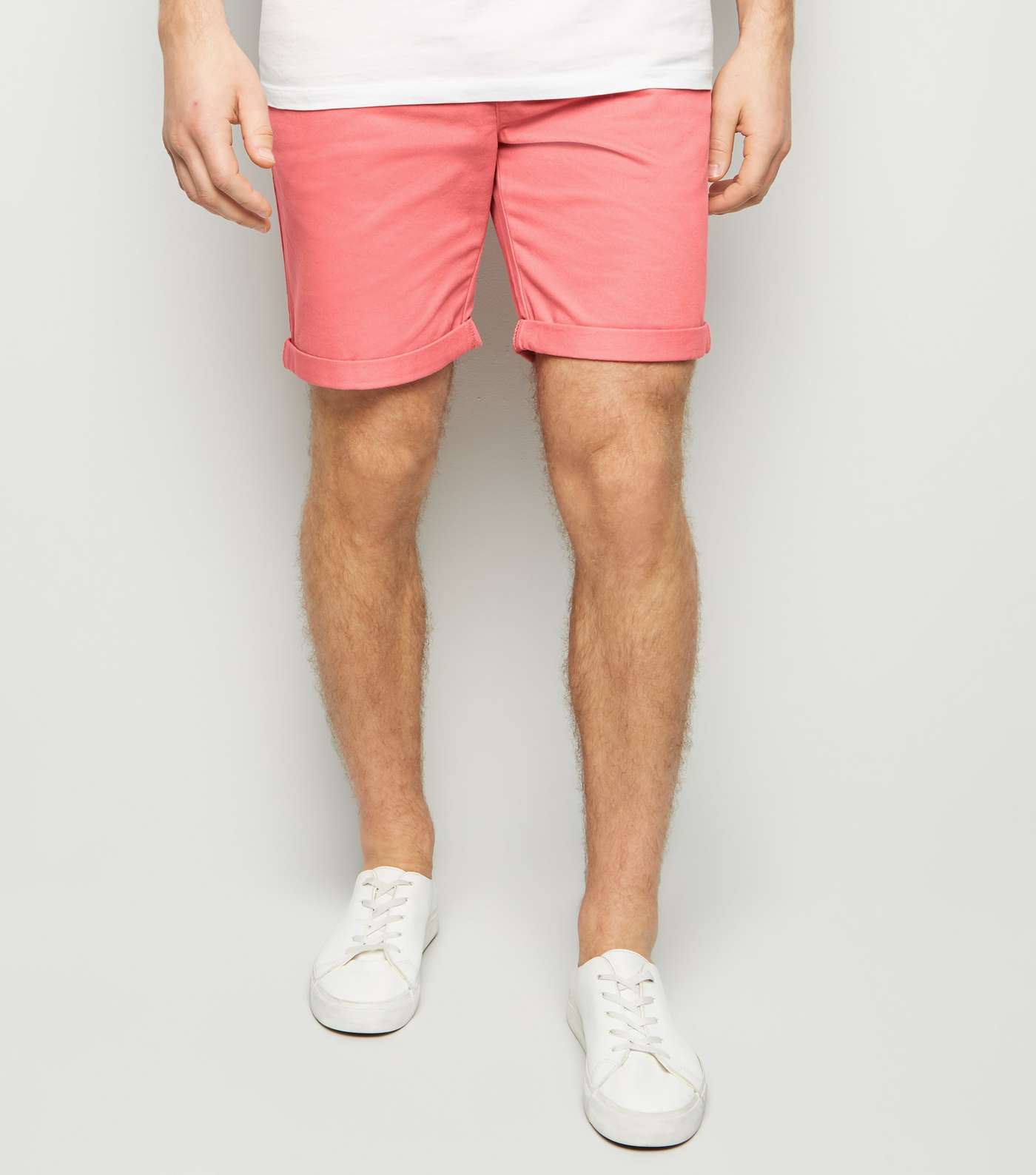 Mid Pink Chino Shorts