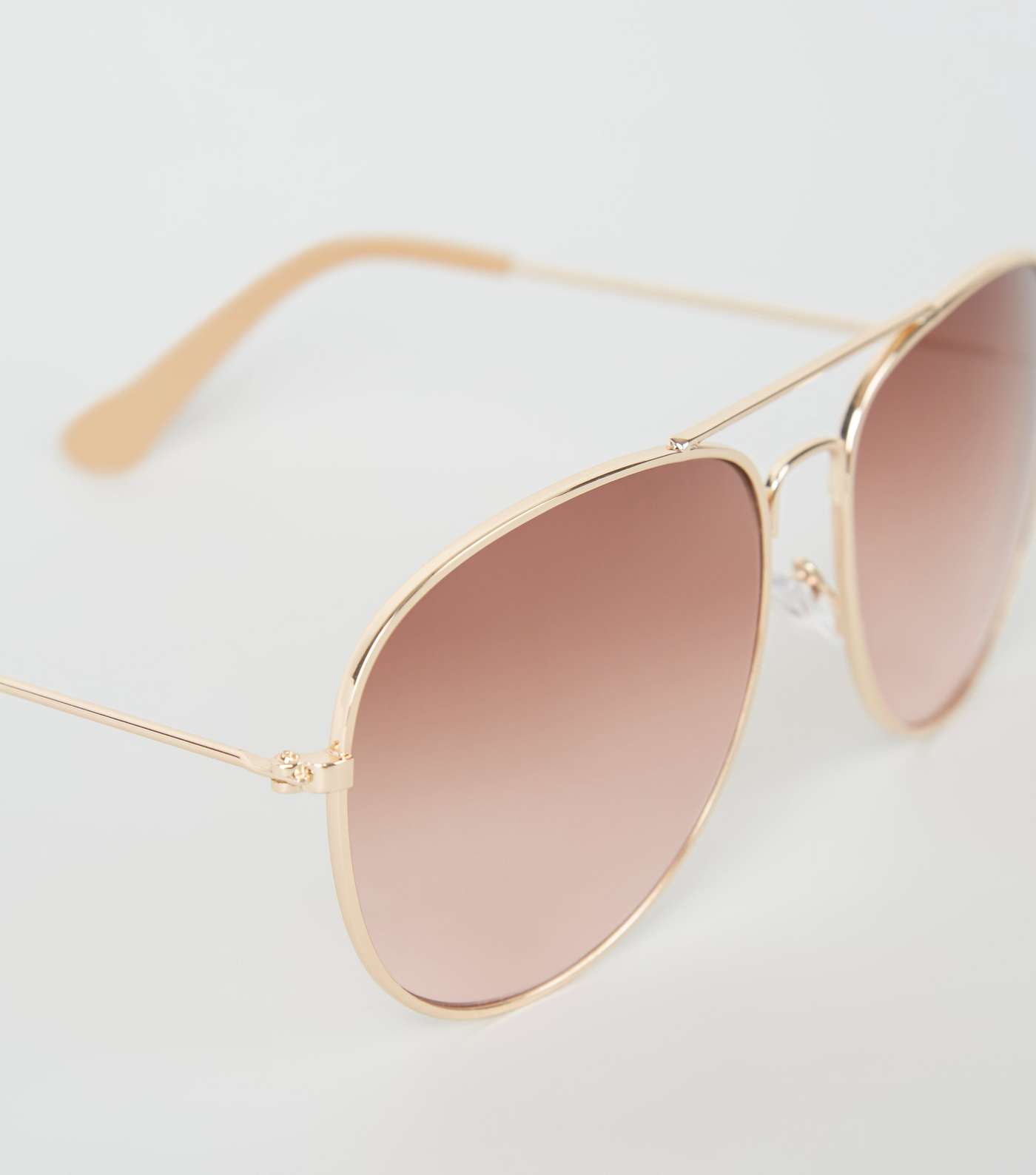 Gold Pilot Sunglasses  Image 3
