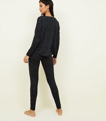 Black soft touch pyjamas Clearance