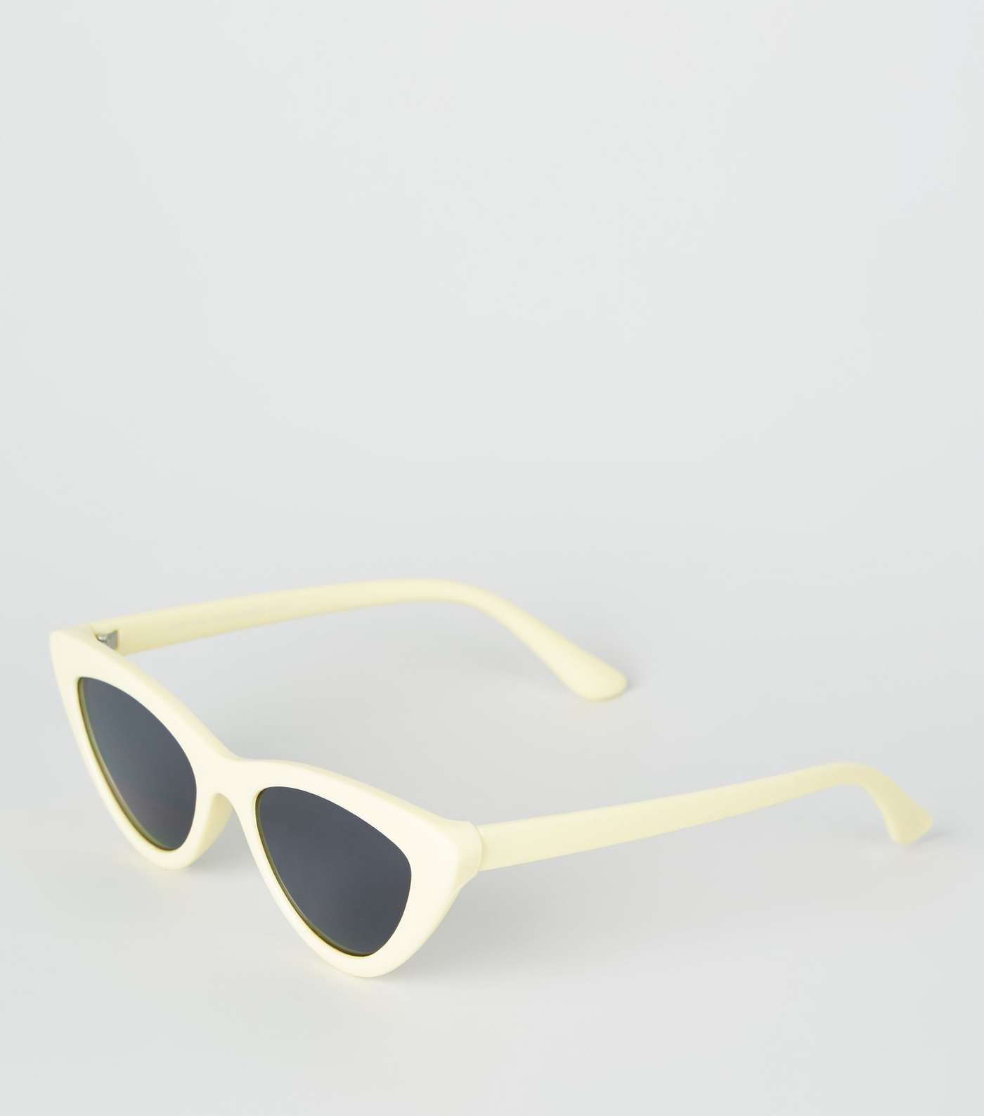 Pale Yellow Cat Eye Sunglasses 