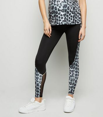 animal print maternity leggings