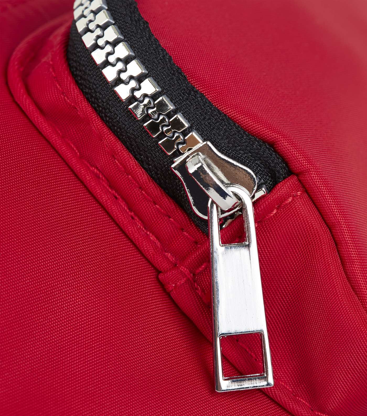 Red High Shine Nylon Bum Bag Image 3