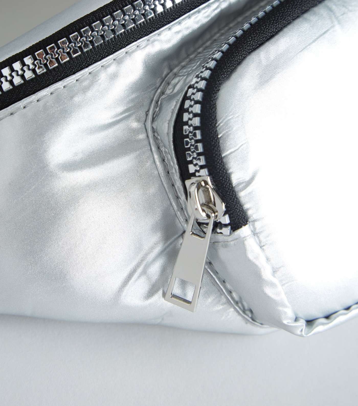 Silver High Shine Utility Bum Bag Image 5