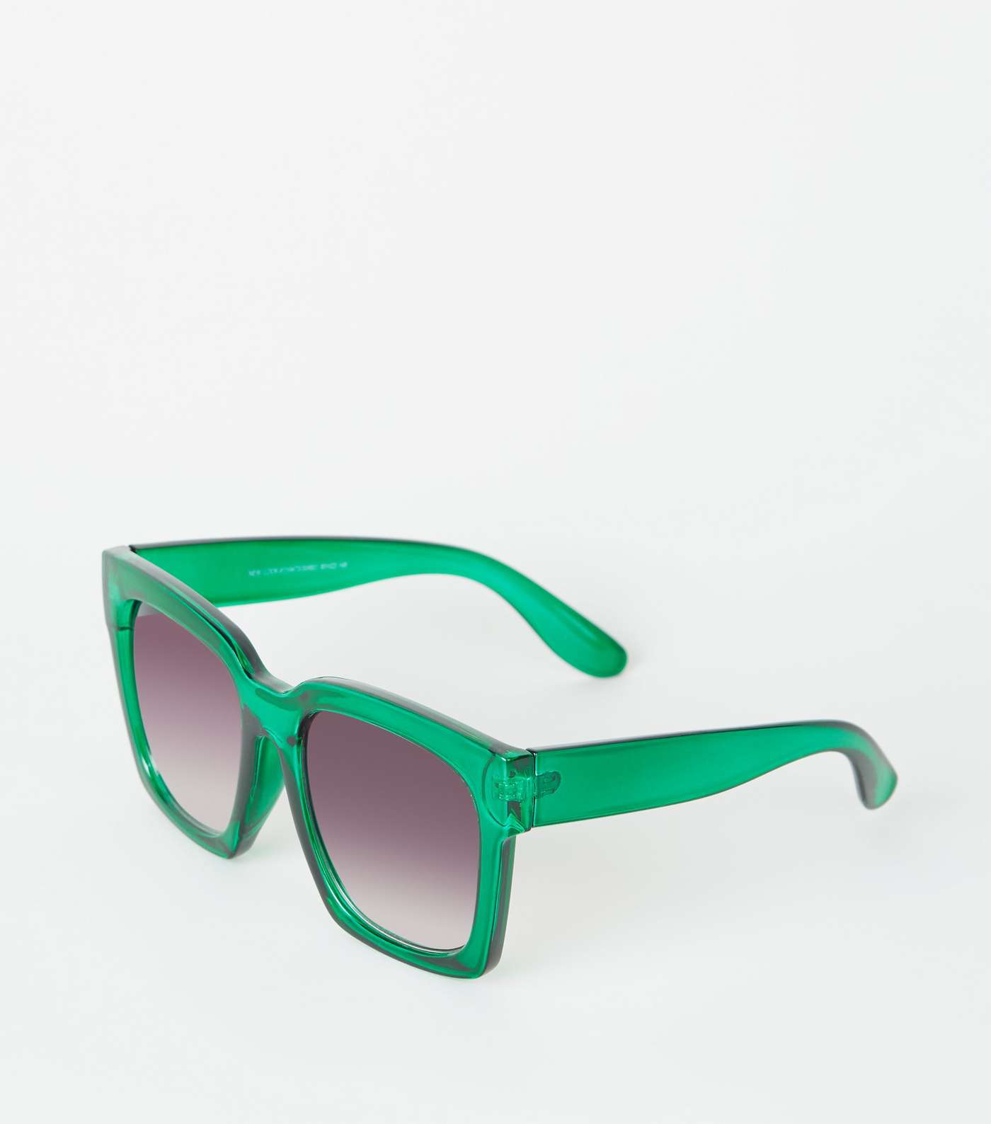 Green Oversized Rectangular Sunglasses 