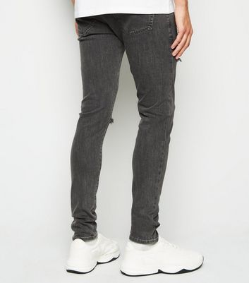 grey skinny stretch jeans