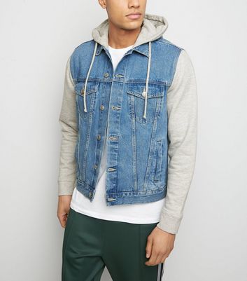 denim jacket with soft sleeves