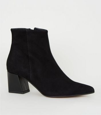 Premium Leather Pointed Ankle Boots 