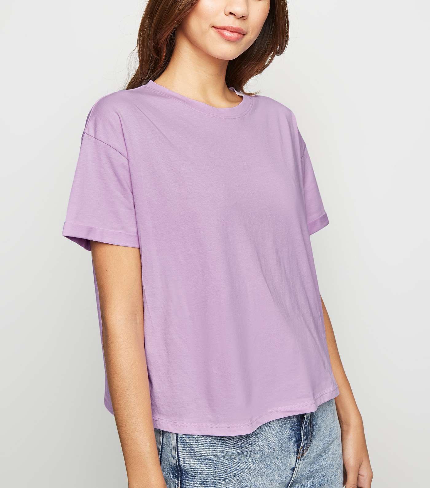 Light Purple Organic Cotton Boxy T-Shirt