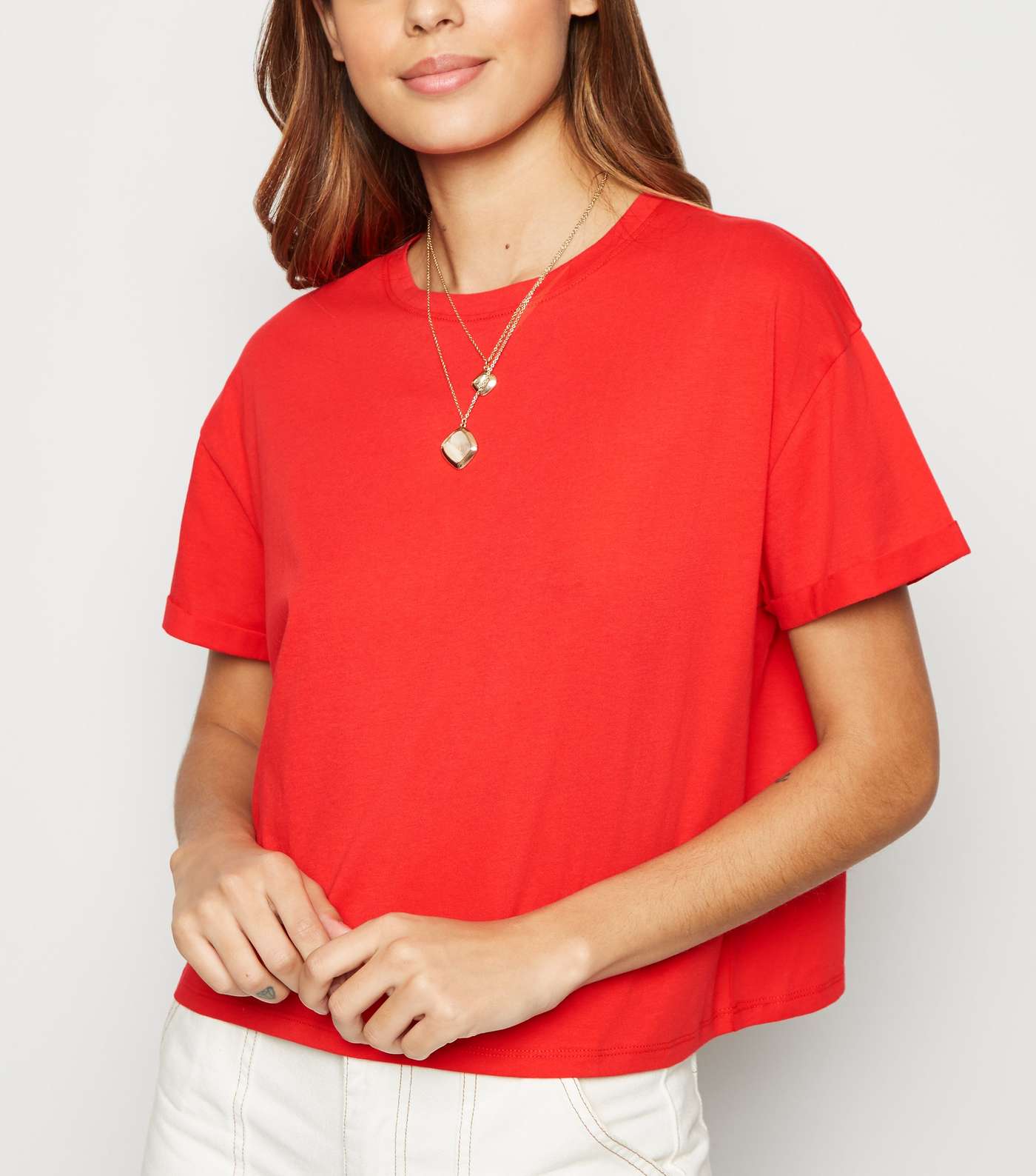 Red Organic Cotton Boxy T-Shirt