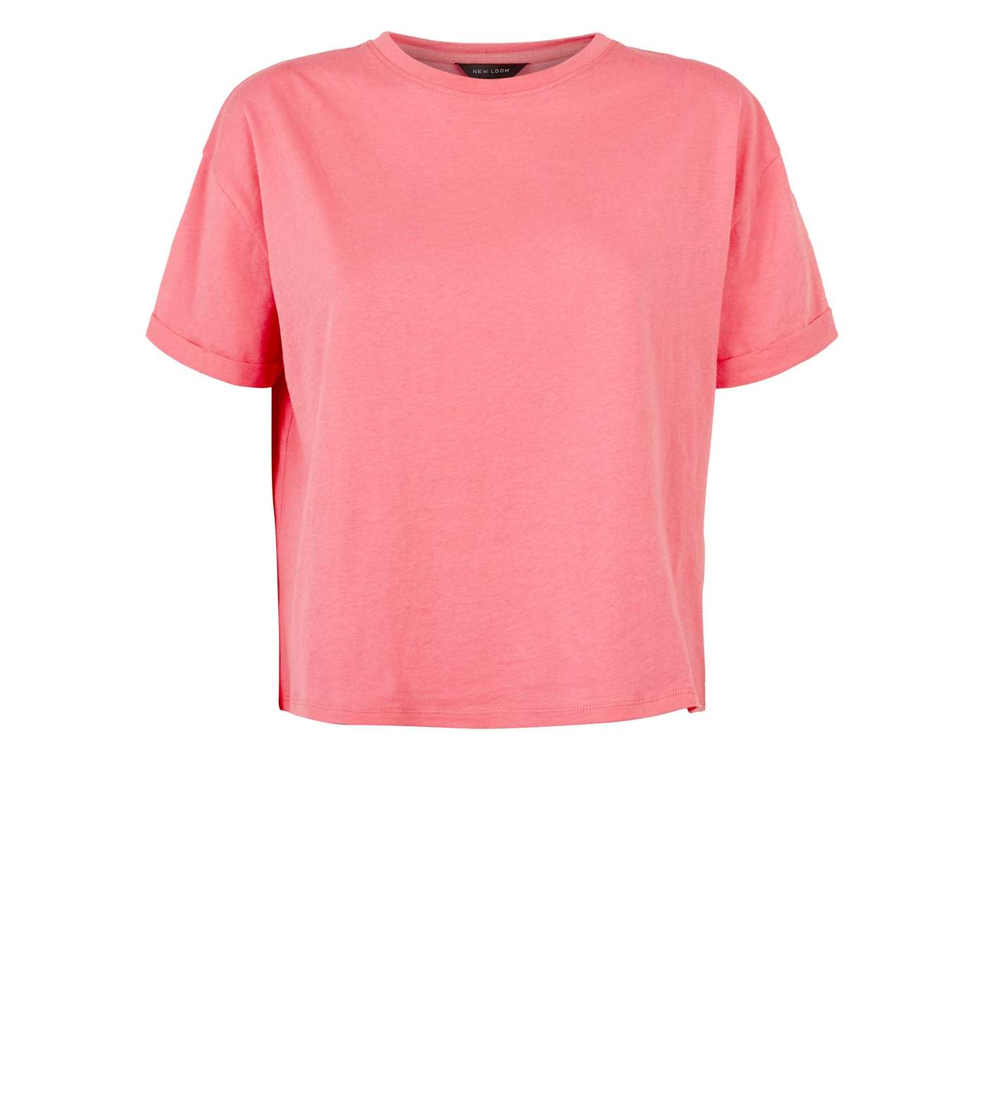 Pink Neon Organic Cotton Boxy T-Shirt Image 4