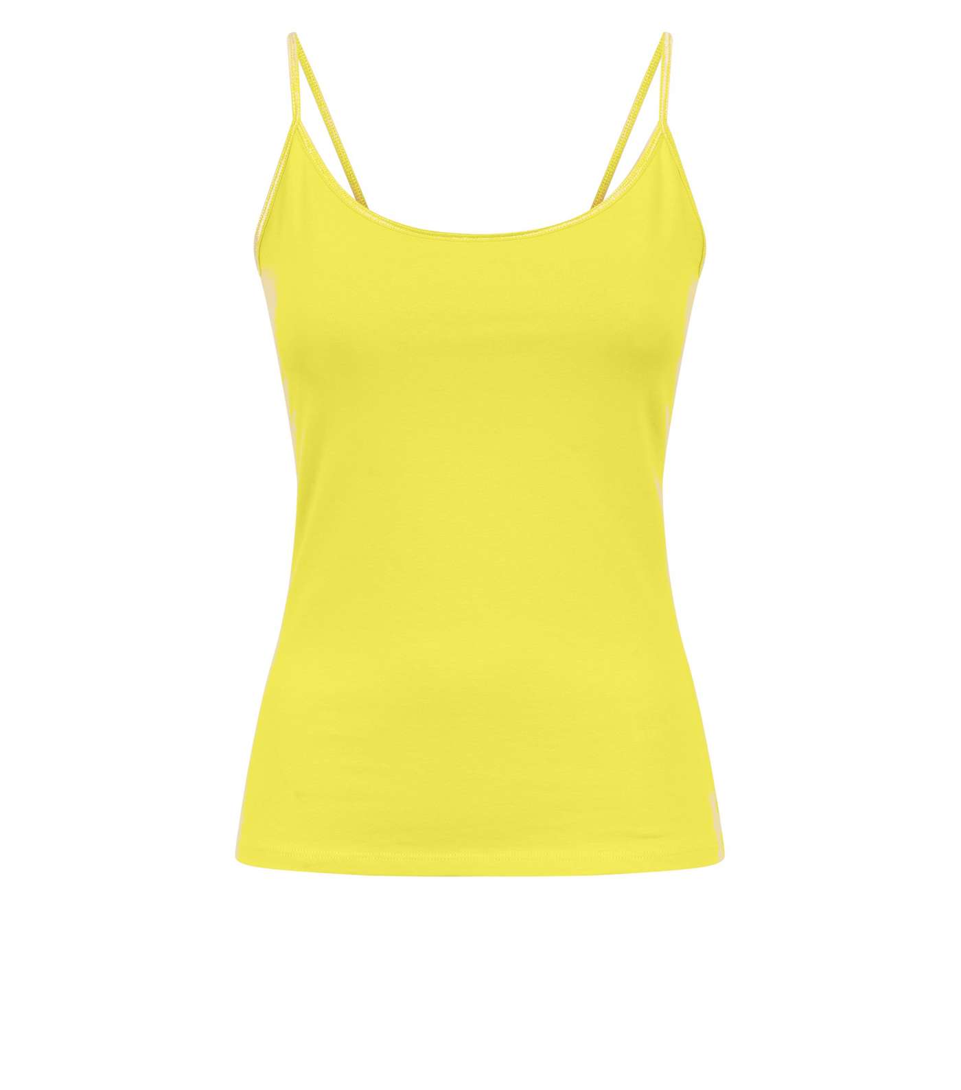 Yellow Cotton Blend Cami Image 4
