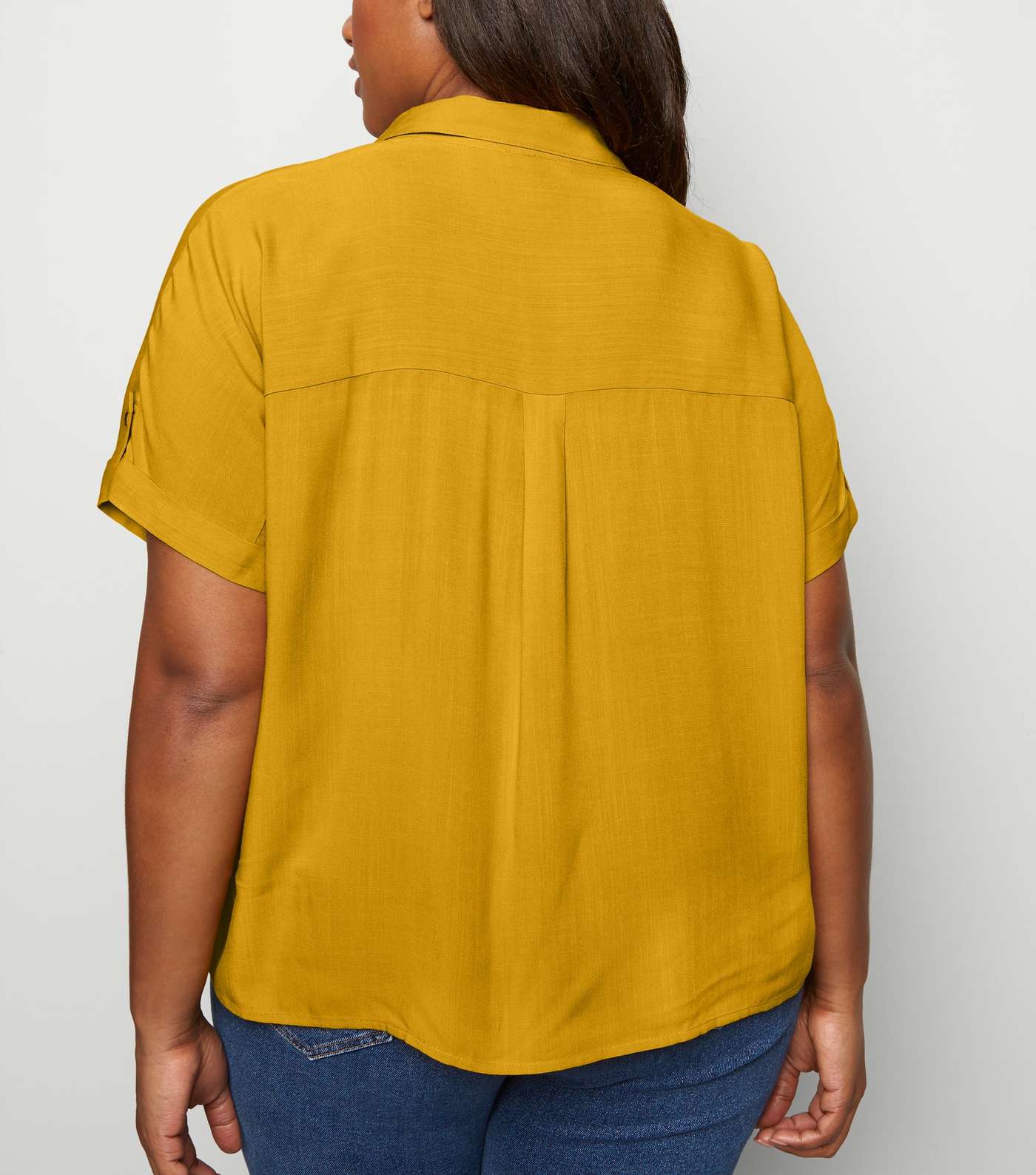 Curves Yellow Pocket Front Shirt Image 3