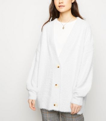 White shop oversize cardigan