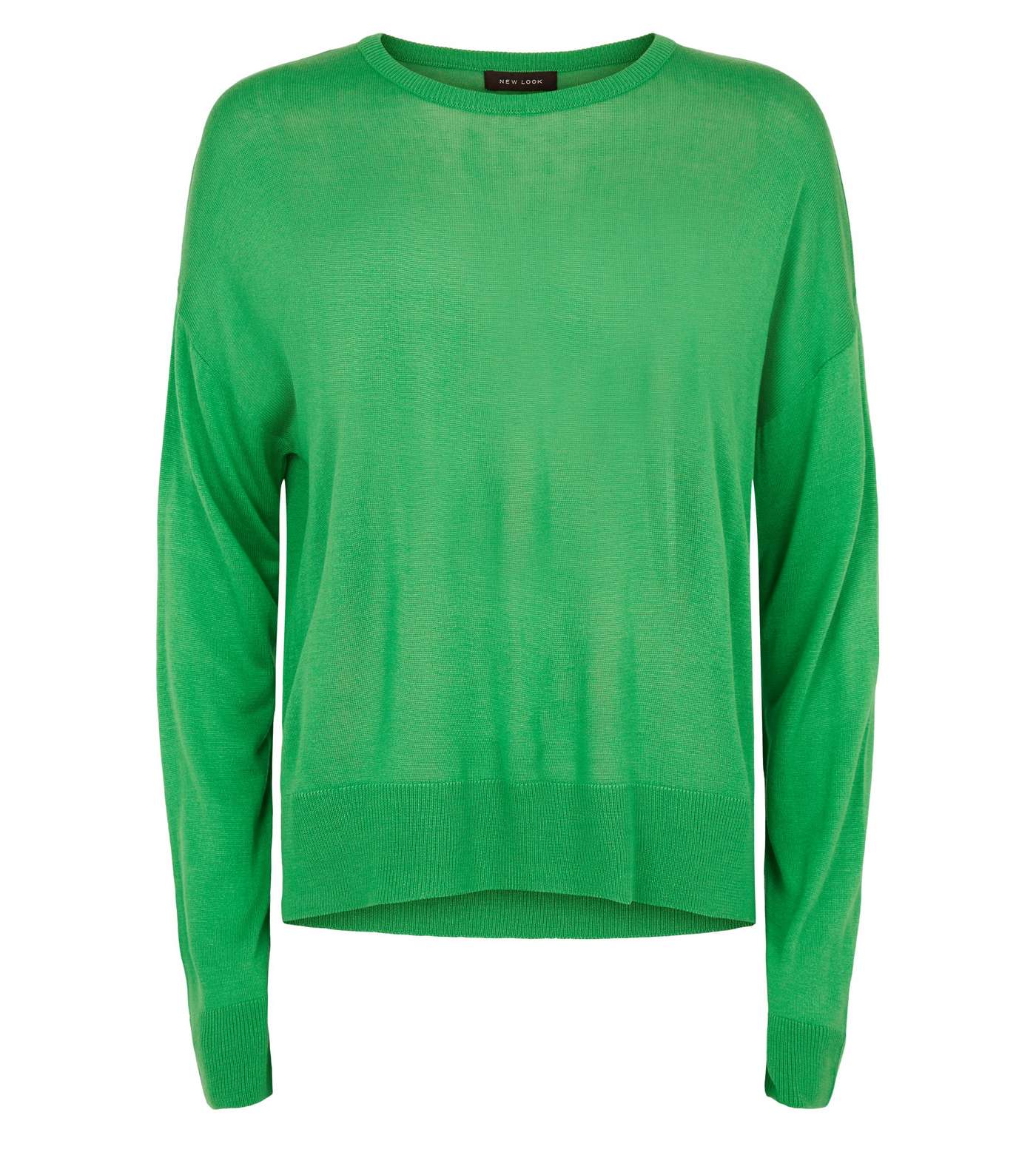 Green Neon Fine Knit Jumper  Image 4