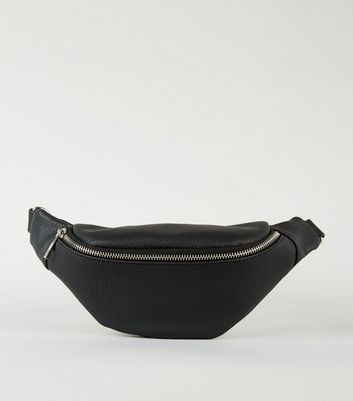 new look black bum bag
