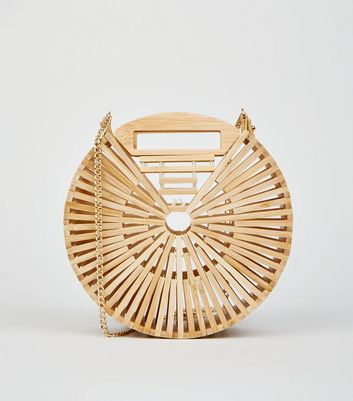 new look wooden bag