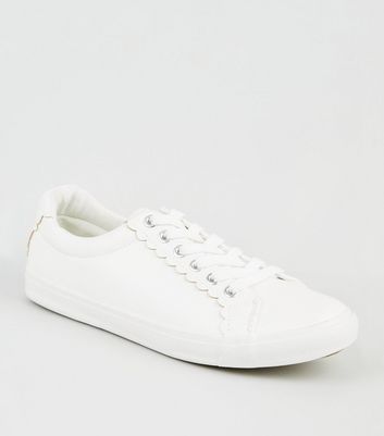 wide fit white sneakers