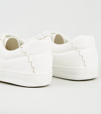 white leather trainers womens wide fit