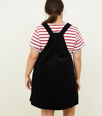 new look curve pinafore dress