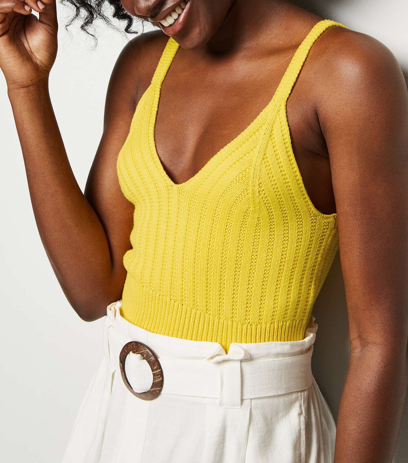Yellow Knitted Bralette Image 5