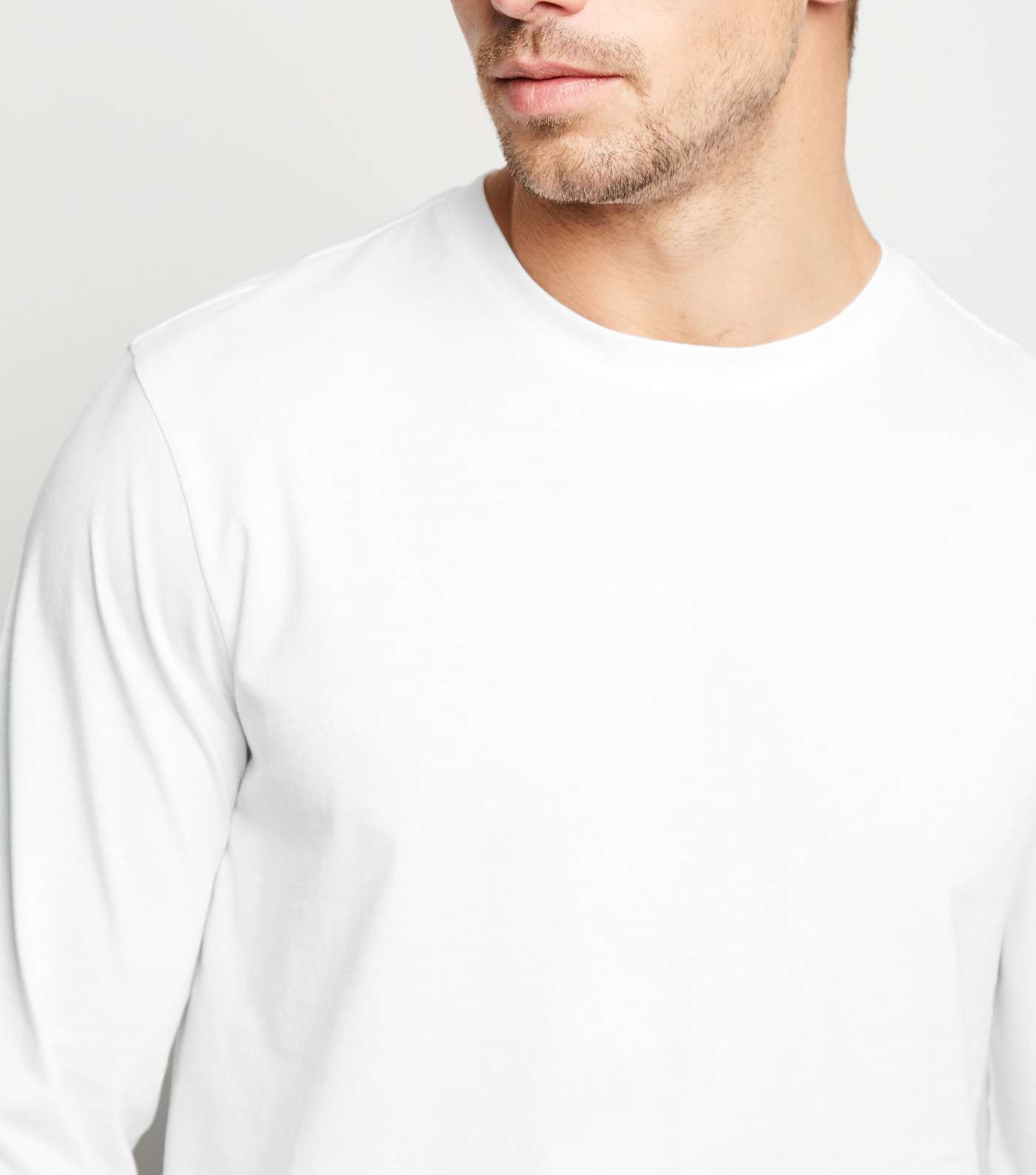 2 Pack White Long Sleeve T-Shirts Image 3