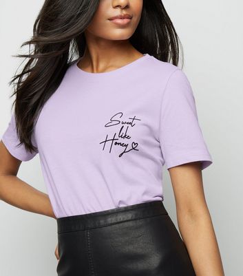 tee shirt lilas femme