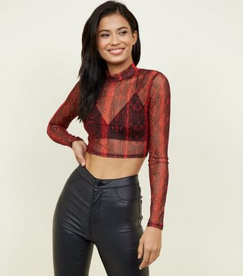 mesh top over bralette