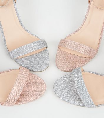 Ankle Strap Flat Sandals Fancy Glitter Sparkly 