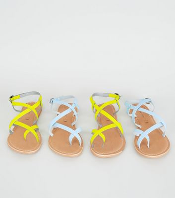 new look pale blue sandals