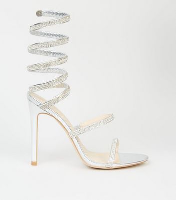 diamante spiral heels