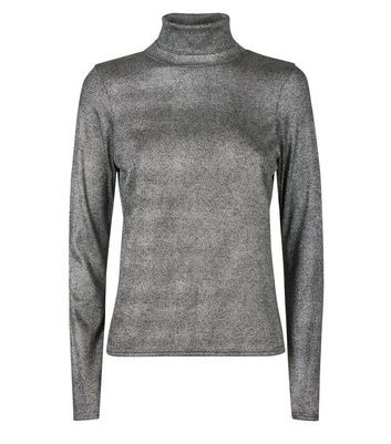 silver polo neck