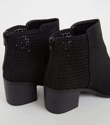 wide fit cut out ankle boots