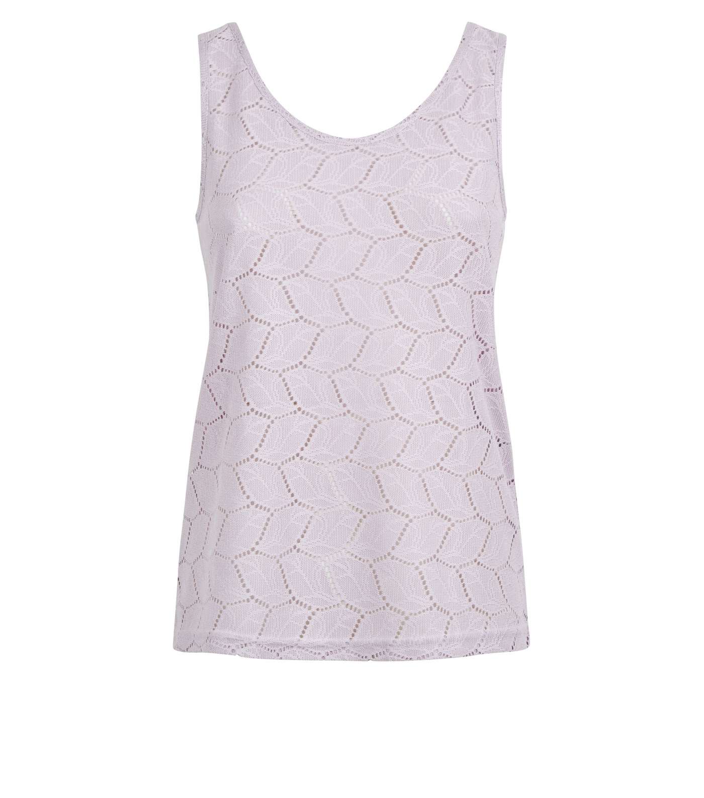 JDY Lilac Lace Vest Image 4