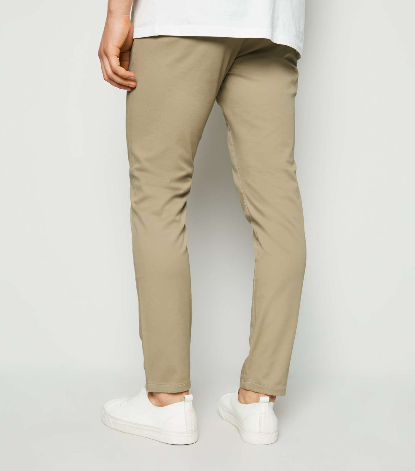 Stone Skinny Stretch Cropped Trousers Image 3