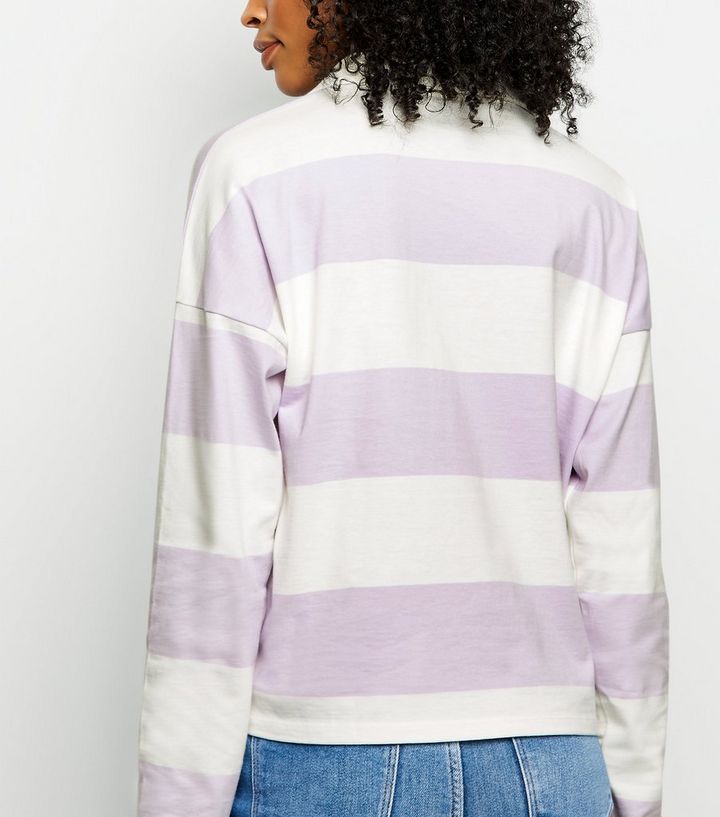 Lilac Stripe Rugby Shirt Add To Saved Items Remove From Lilac Stripe Rugby Shirt Add To Saved Items Remove From