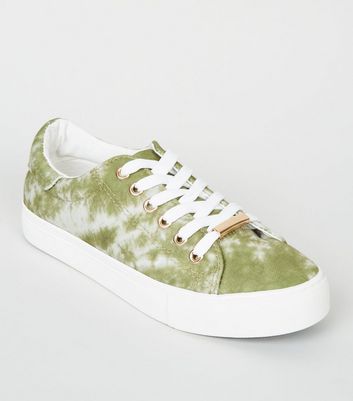 new look green shoes