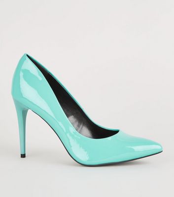 Turquoise Pointed Court Shoes | New Look