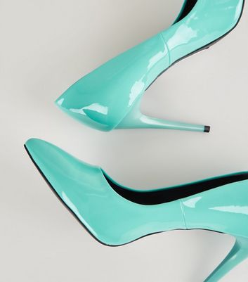 turquoise court shoes