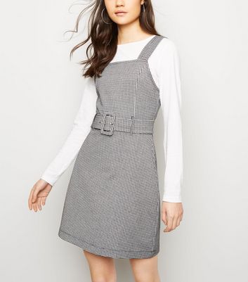 womens jersey pinafore dress