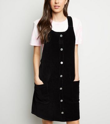 black velvet pinafore dress